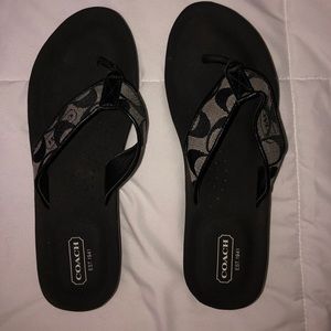 BRAND NEW coach flip flops